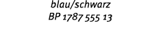 blau/schwarz BP 1787 555 13 