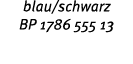 blau/schwarz BP 1786 555 13 