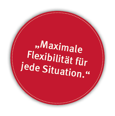  Maximale Flexibilit t f r jede Situation 