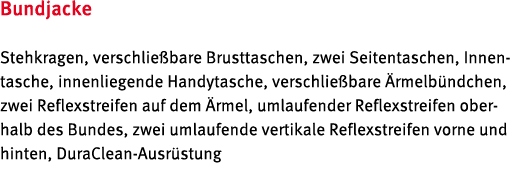 Bundjacke Stehkragen, verschlie bare Brusttaschen, zwei Seitentaschen, Innentasche, innenliegende Handytasche, versch...