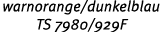 warnorange/dunkelblau TS 7980/929F