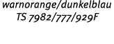 warnorange/dunkelblau TS 7982/777/929F 