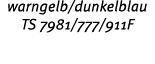 warngelb/dunkelblau TS 7981/777/911F 