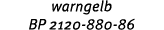 warngelb BP 2120 880 86