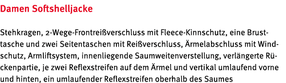 Damen Softshelljacke Stehkragen, 2 Wege Frontrei verschluss mit Fleece Kinnschutz, eine Brust tasche und zwei Seitent...