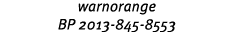 warnorange BP 2013 845 8553
