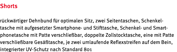 Shorts r ckw rtiger Dehnbund f r optimalen Sitz, zwei Seitentaschen, Schenkel­tasche mit aufgesetzter Smartphone und ...