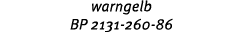 warngelb BP 2131 260 86